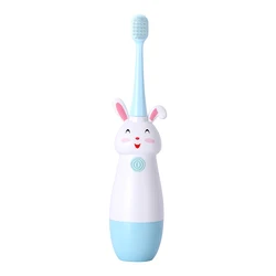 Children Electric Toothbrush Rotating for 3-12 Ages Cartoon Pattern  Kids with Soft Replacement Heads Toothbrush Electric