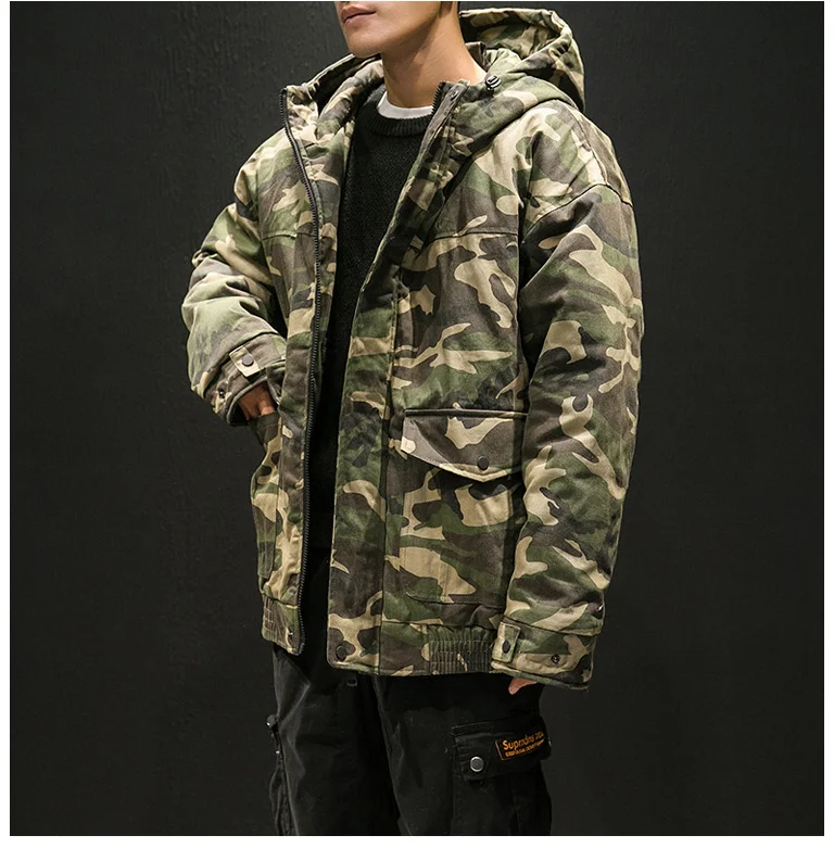 Мужская парка, зимние куртки, хлопок, Chaquetas Hombre, камуфляжное пальто, мужские повседневные камуфляжные куртки и пальто