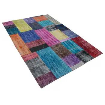 

144x201 Cm Multicolor Handmade Patchwork Rug-5x7 Ft