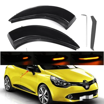 

Pair Flowing Turn Signal Light LED Side Wing Rearview Mirror Dynamic Indicator Blinker for Renault Captur J87 Clio IV MK4