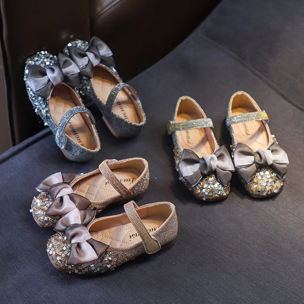 Детская обувь для девочек; повседневная обувь с бантом, украшенная кристаллами; обувь принцессы; детская танцевальная повседневная обувь для маленьких девочек; сезон лето; No8