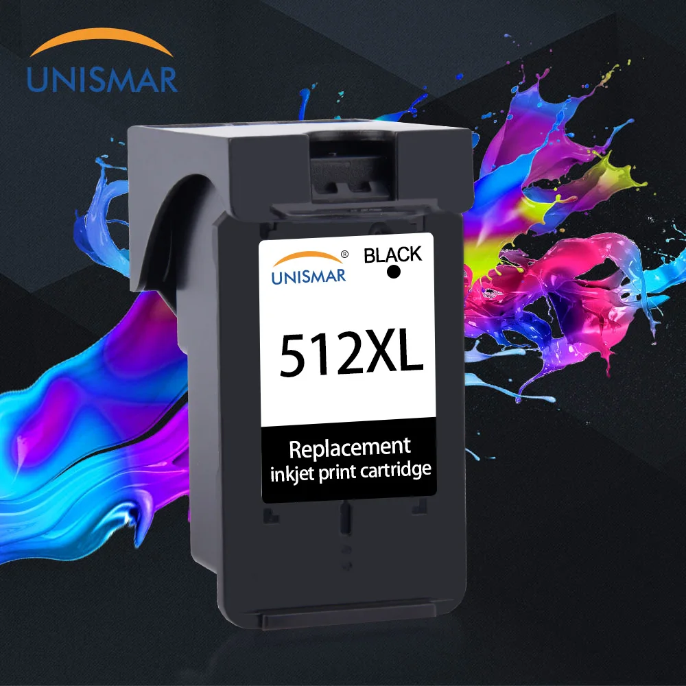 

Unismar PG512 PG-512 Compatible for Canon PG 512 Refillable Ink Cartridge for Pixma MP230 MP250 MP240 MP270 MP480 MX350 IP2700