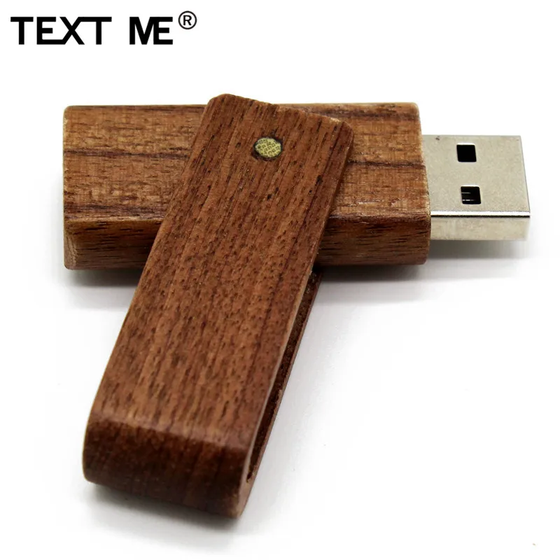Флеш-накопитель usb с деревянным логотипом TEXT ME, 4 ГБ, 8 ГБ, 16 ГБ, 32 ГБ, 64 ГБ, usb 2,0, Подарочная флешка