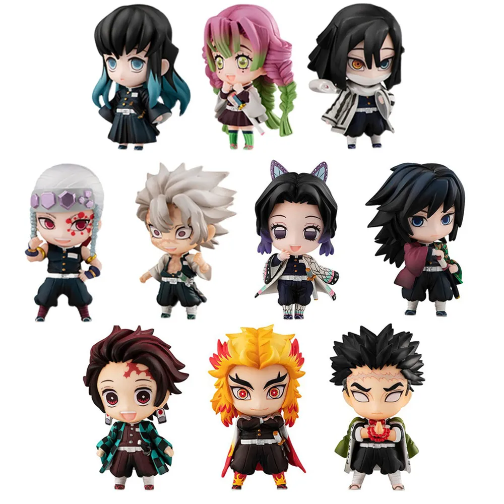 Фигурки из аниме рассекающий демонов 2021 Kimetsu No Yaiba фигурки Kochou Shinobu Kamado Tanjirou Tomioka