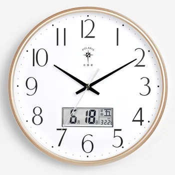 

Nordic Silent Wall Clock Classic Simple Date Modern Design Wall Clock Living Room Children Zegar Scienny Home Decoration JJ60WC