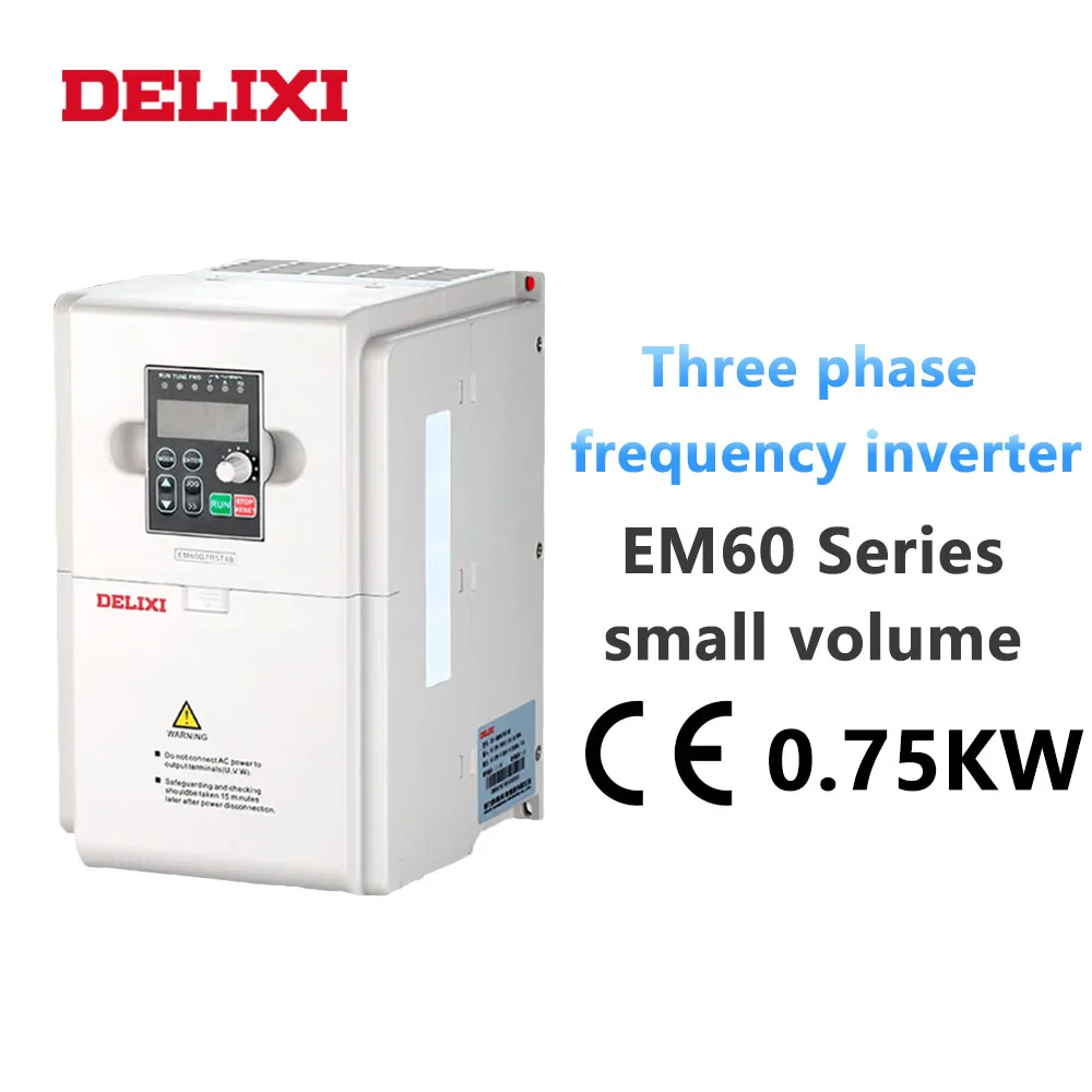 DELIXI VFD 220 кВт AC в однофазный преобразователь частоты для управления скоростью двигателя 50 Гц 60 Гц регулируемый преобразователь частоты