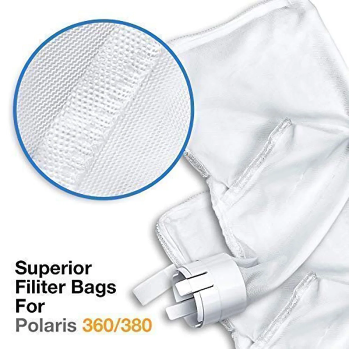 2 шт./компл. универсальные сумки очиститель для бассейна очиститель на молнии фильтр сумка Замена для Polaris 360 и 380 очиститель