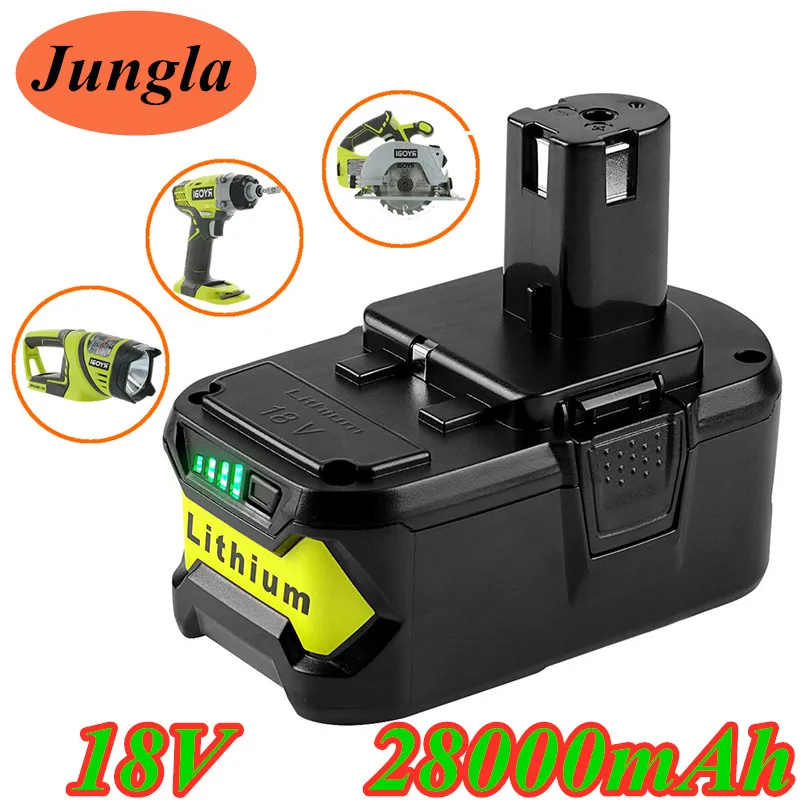 Литий ионный аккумулятор высокой емкости 18 в 28000 мАч для Ryobi Hot P108 RB18L40