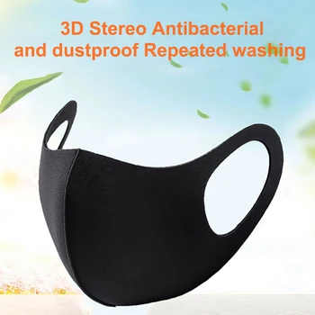 

Half Face Dust Mask Solid Color Face Mouth Masks Dust Proof Windproof Mouth-Muffle Bacteria Proof Flu Earloop Face Mask Care