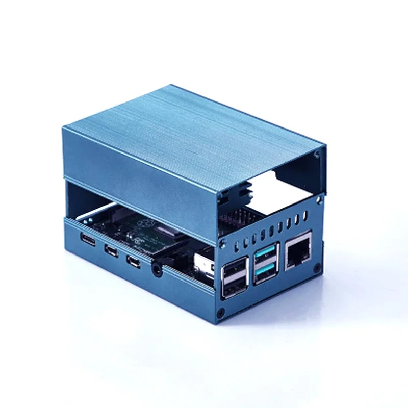Новый Raspberry Pi 4B металлический корпус 4 коробки материнской платы Алюминий сплав