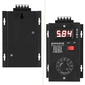 

Pwm Dc 6V-90V 15A Wide Voltage Stepless Brushed Motor Speed Controller High Precision Variable Plc Voltage & Speed Regulator