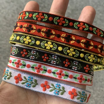 

3YARD 1/2 INCH 10-13MM Colour Flower Hairpin Decoration Handmade Jacquard Ribbon Hand-made Lace Hair Clip Accessories