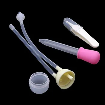 

1set Baby Boys Girls Nasal Aspirator Safety Mucus Runny Aspirator Nose Cleaner Vacuum Suction Healthy Baby Nasal Aspirators