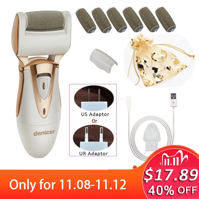 

Electric Foot Care Pedicure Product Callus Remover Rechargeable Pedicura File Machine for Peel Dead Skin Removal Feet Care Tools