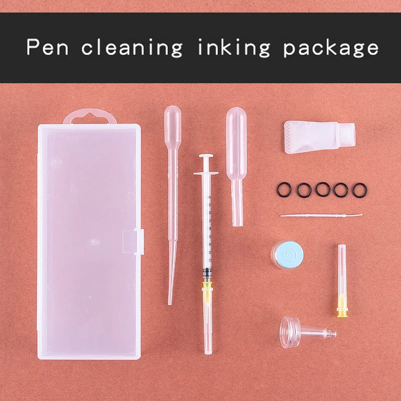 

Fountain Pen Cleaning Tool Set Pen Washing and Ink Filling Set Nib Maintenance Stationery Ink Refill