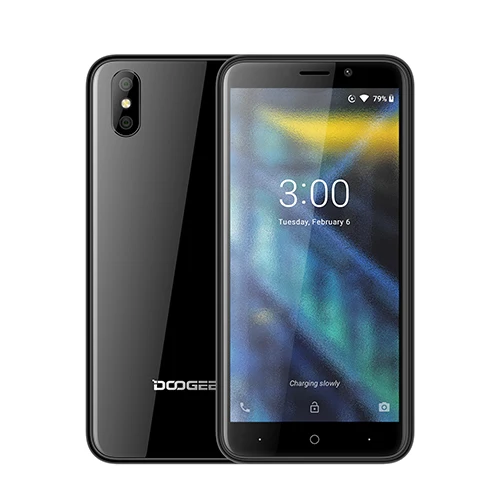 DOOGEE X50 мобильный телефон Android 8,1 MTK6580M четырехъядерный 1 ГБ ОЗУ 8 Гб ПЗУ две камеры 5,0 дюйма 2000 мАч две sim-карты смартфон WCDMA - Цвет: Black