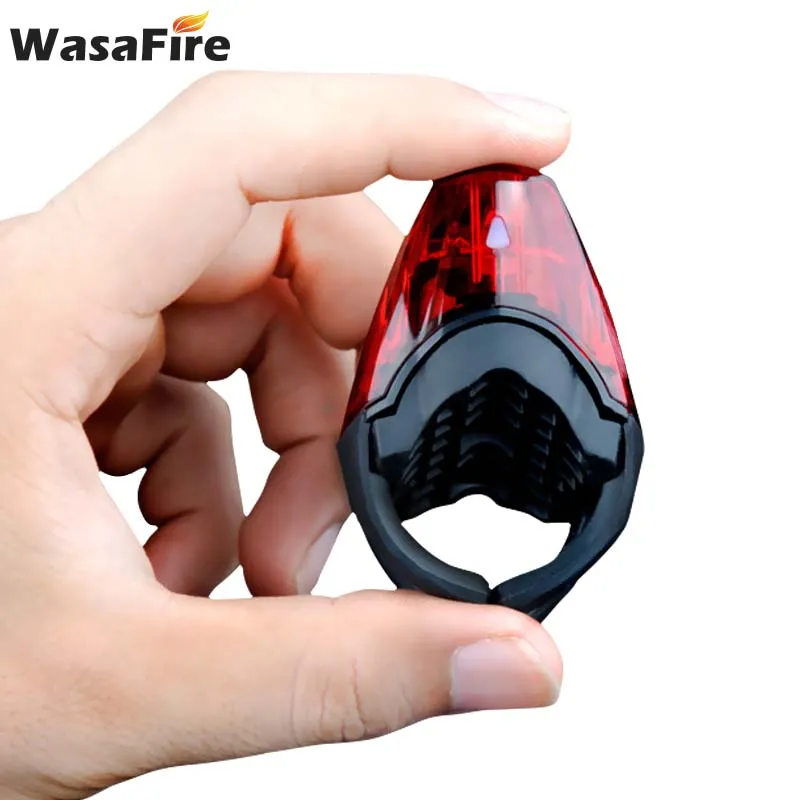 WasaFire, возможность зарядки при помощи разъема USB, задний светильник светодиодный задний фонарь для велосипеда с возможностью светильник безопасности Предупреждение лампа 3 режима ночного езда на велосипеде вспышки светильник встроенный Батарея
