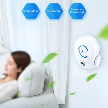 

Portable Ozone Generator 0-50mg/H Adjustable Ozone Deodorizer Air Purifier Disinfection Machine for Pet House Bathroom
