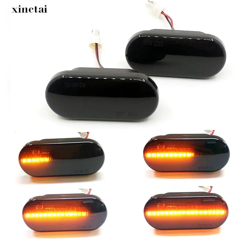 

2PCS Dynamic LED Side Marker Turn Signal Blinker Light for Skoda Octavia Seat Ibiza Cordoba Toledo Leon Ford Galaxy Focus