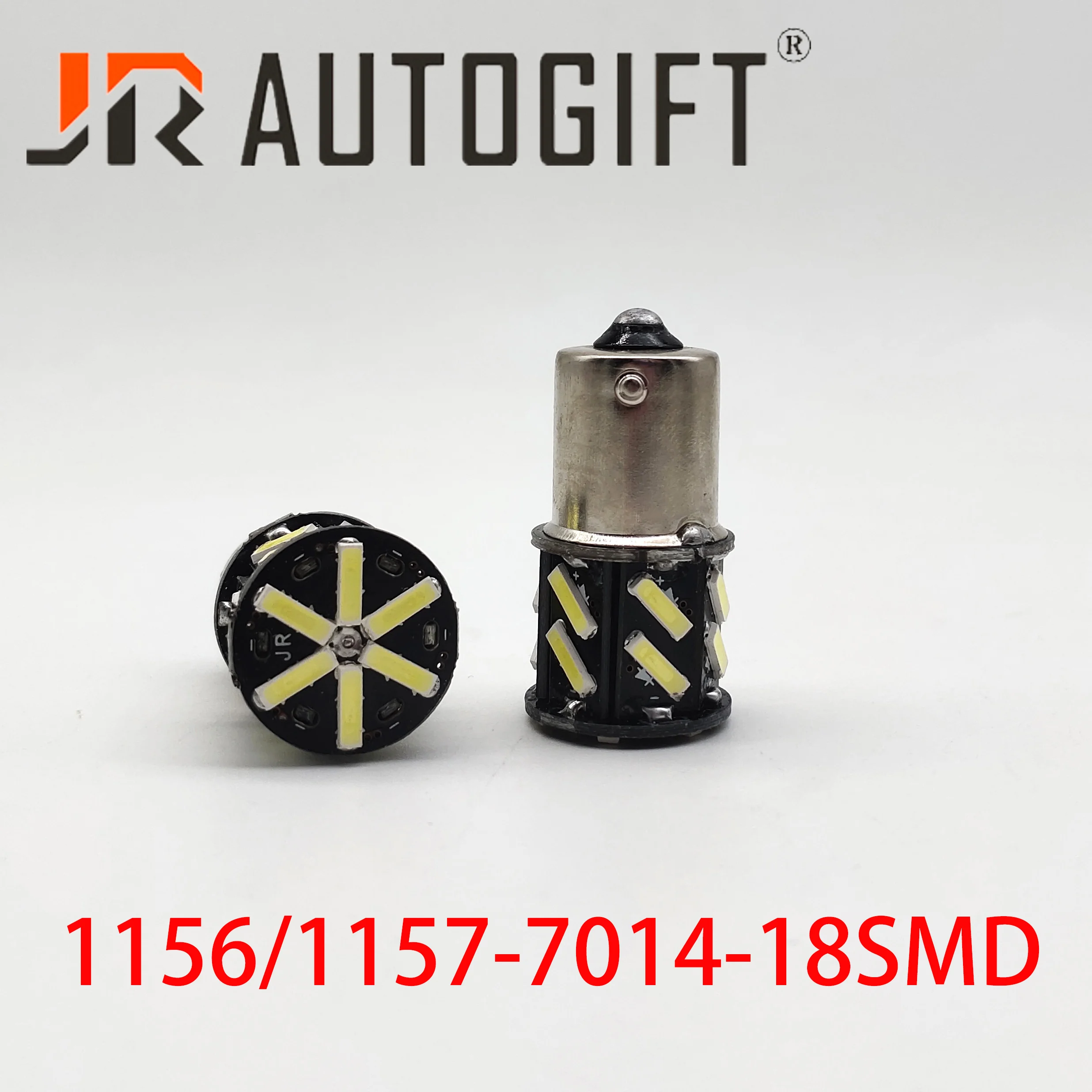 100 шт./лот авто-Стайлинг авто светильник 1156 BA15S 7014 18SMD 12 V/24 V сигнала поворота светильник тормозной светильник светодиодный лампы белого цвета