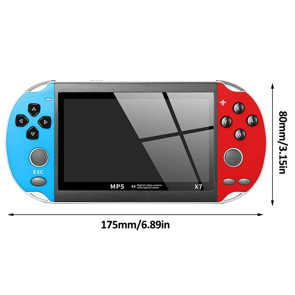 4.3 inch for GBA Handheld Game Console X7 Video Game Player 300 Free Retro Games LCD Display Game Player for Children