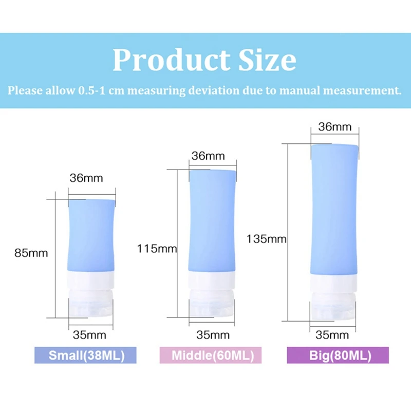 Горячее предложение! Распродажа! Портативный многоразовый силиконовый бутылка для путешествий лосьон шампунь контейнеры для ванной 80 мл розовый