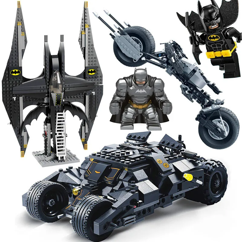 

7105 7116 Comaptible Legoinglys Batman Tumbler Movies Figures Batpod Batmobile Set Building Blocks Kids Toys Technic Bricks