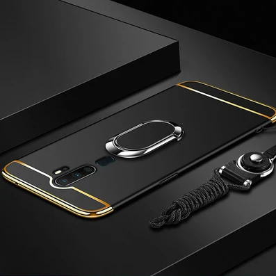 Для oppo A9 чехол жесткий Гибридный 3 в 1 покрытие матовое с подставкой Кольцо Магнит защитная задняя крышка для oppo a5