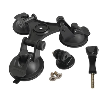 

Car Windshield Triple Vacuum Suction Cup Mount for gopro- Hero 8/7/6/5/4/3/3+/2