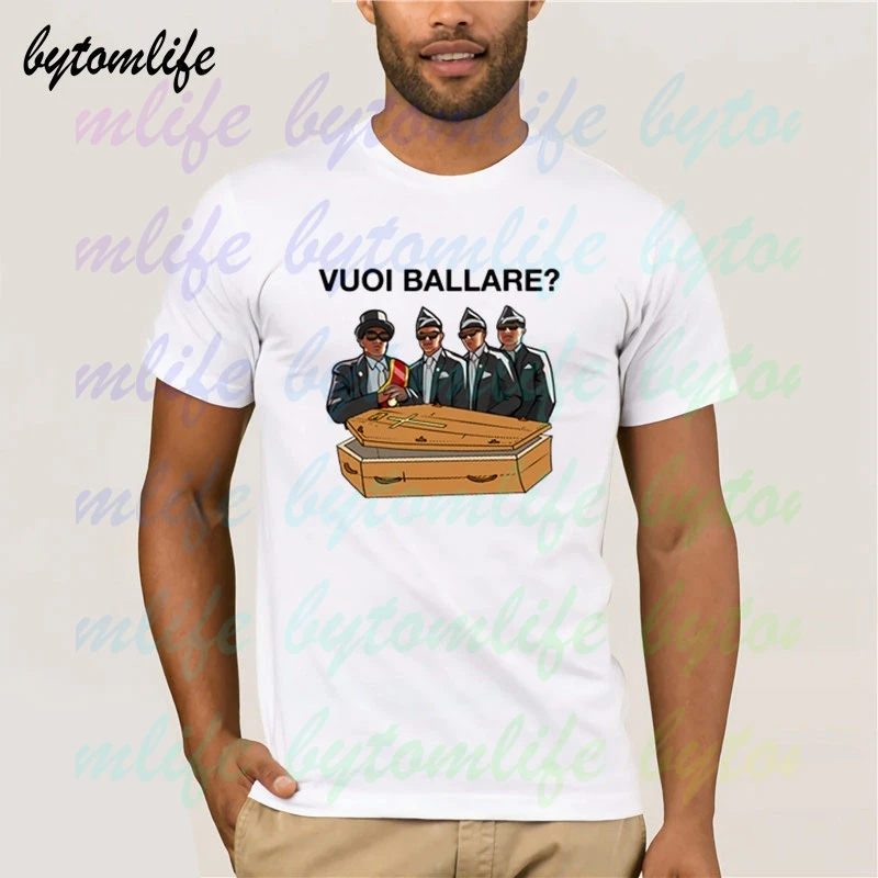 Coffin Dance T-shirt-unisex Meme Pallbearers Death Men's Women's 100% Cotton Short Sleeves Tops Tee Unisex | Мужская одежда