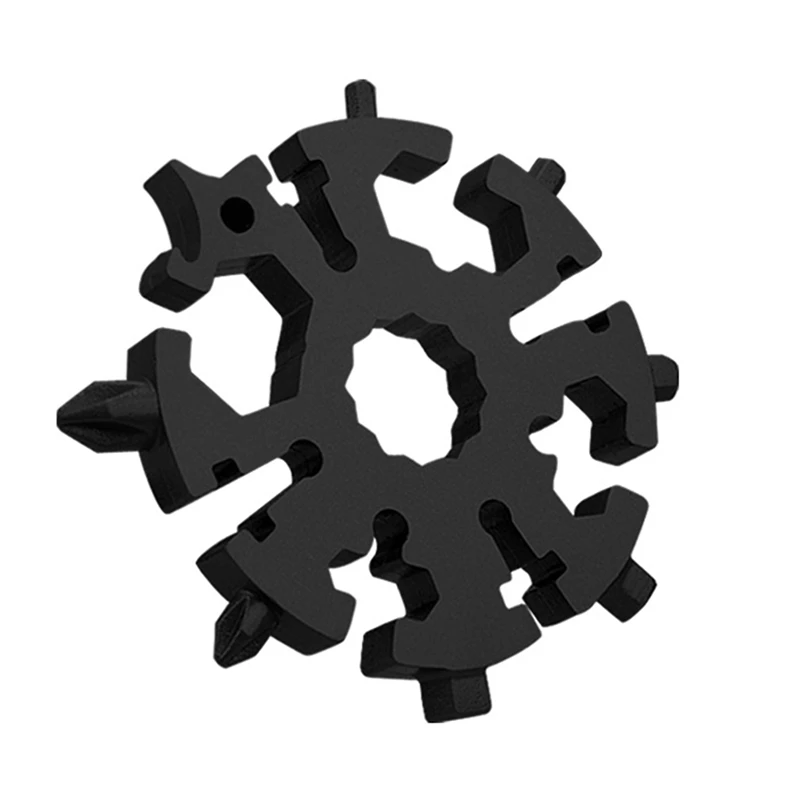 Снежинка Открытый выживания туризма многофункциональный инструмент из нержавеющей стали туристическое снаряжение EDC Мини тактические инструменты
