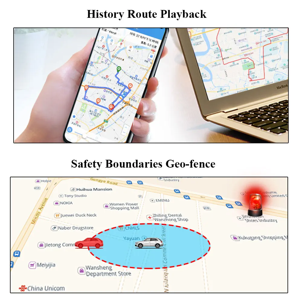 Автомобильный GPS трекер GT06 GSM GPRS устройство слежения за транспортным средством