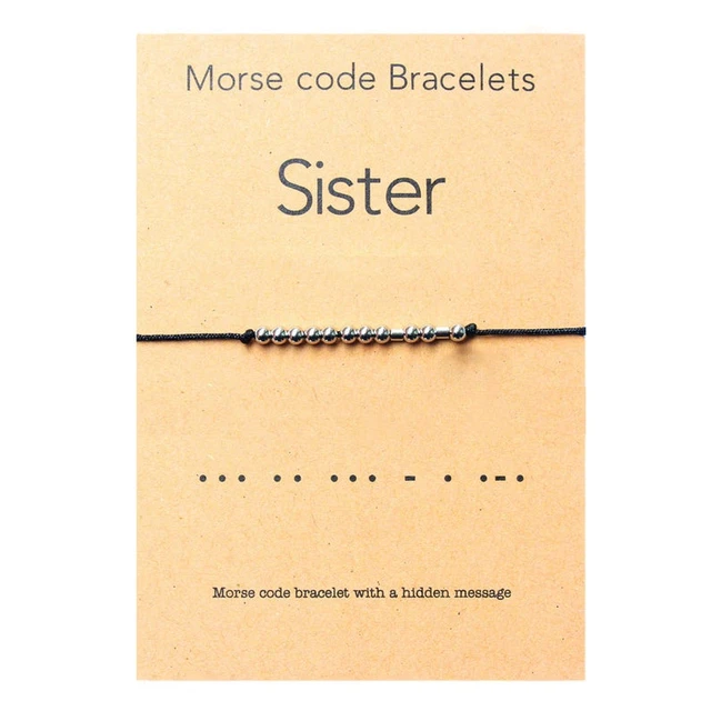 Morse Code Bracelet – Custom Bracelet – Hope Morse Code Jewelry Custom  Bracelet – Morse Code Jewelry – Mother's Day Jewelry – Just Bead It