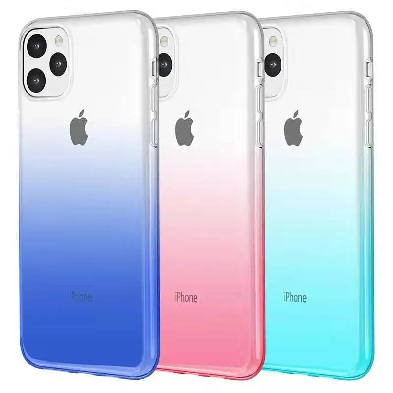 Прозрачный силиконовый чехол для iPhone 11 Pro Max 12 Mini XS X XR 7 8 Plus SE 2020 6 | Мобильные