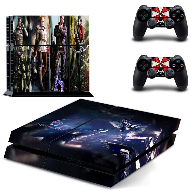 GCTM0162 Biohazard Umbrella PS4 наклейка s Play station 4 наклейки для кожи наклейки для playstation 4 PS4 консоли и контроллера Скины Виниловые - Цвет: GCTM0162