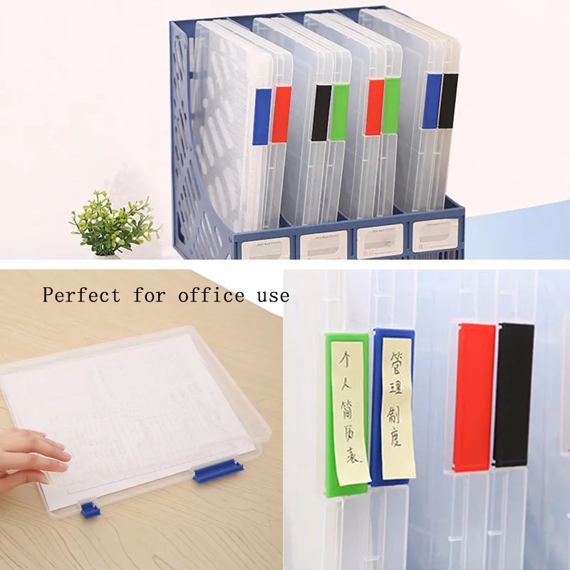 

A4 Transparent Storage Box Clear Document Paper Filling Case File Plastic New Case