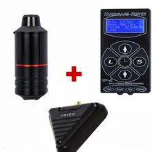 Профессиональный комплект татуировок машина короткая ручка с hp-2 мощность татуировки и педаль татуировки поставка