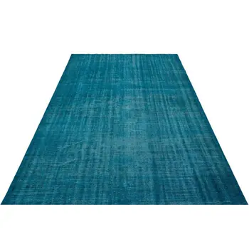 

Handmade Turquoise Vintage Overdyed Turkish Area Rug 172x274 Cm-5'8''X8'12''