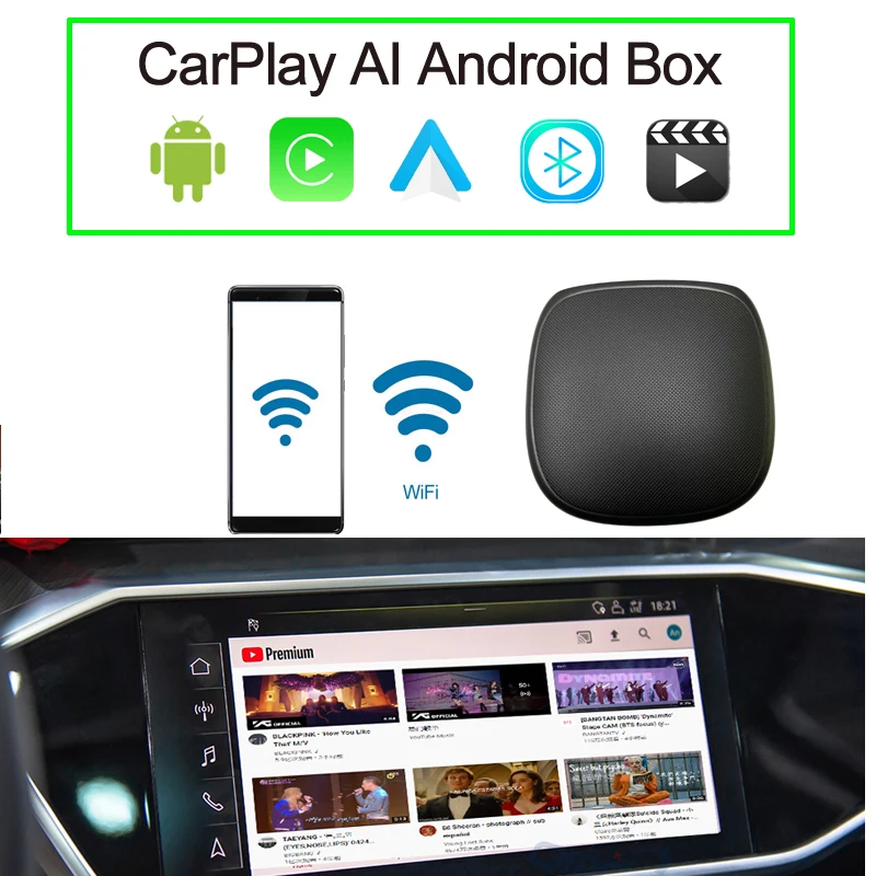 Автомобильный мультимедийный телефон Android Ai Box чип Qualcomm 9 система для автомобилей