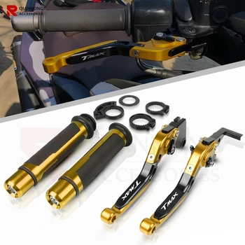 

1 sets Motorcycle Racing Grips Handle Grips Brake Levers Clutch For YAMAHA TMAX T-MAX T MAX 500 530 2008-2018 2009 2010 2012