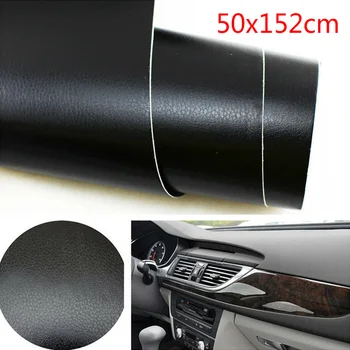 

Armrests Car Sticker Leather Texture Sheet Black For center console Vents