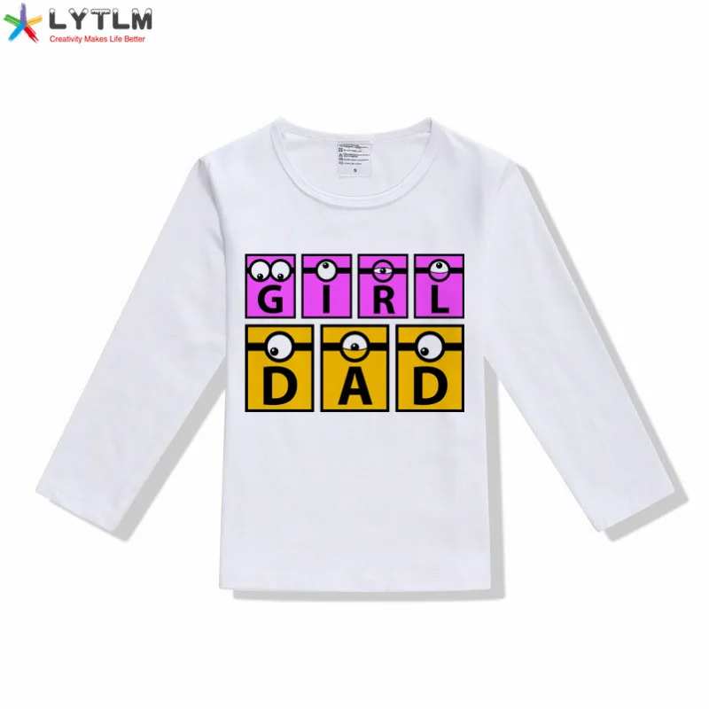 LYTLM/рубашки для девочек, Camiseta Princesas, топы для маленьких девочек, футболка для девочек с длинными рукавами в стиле рок-н-ролл, Kleding Meisjes Dadys, рубашка для маленьких девочек - Цвет: CX White