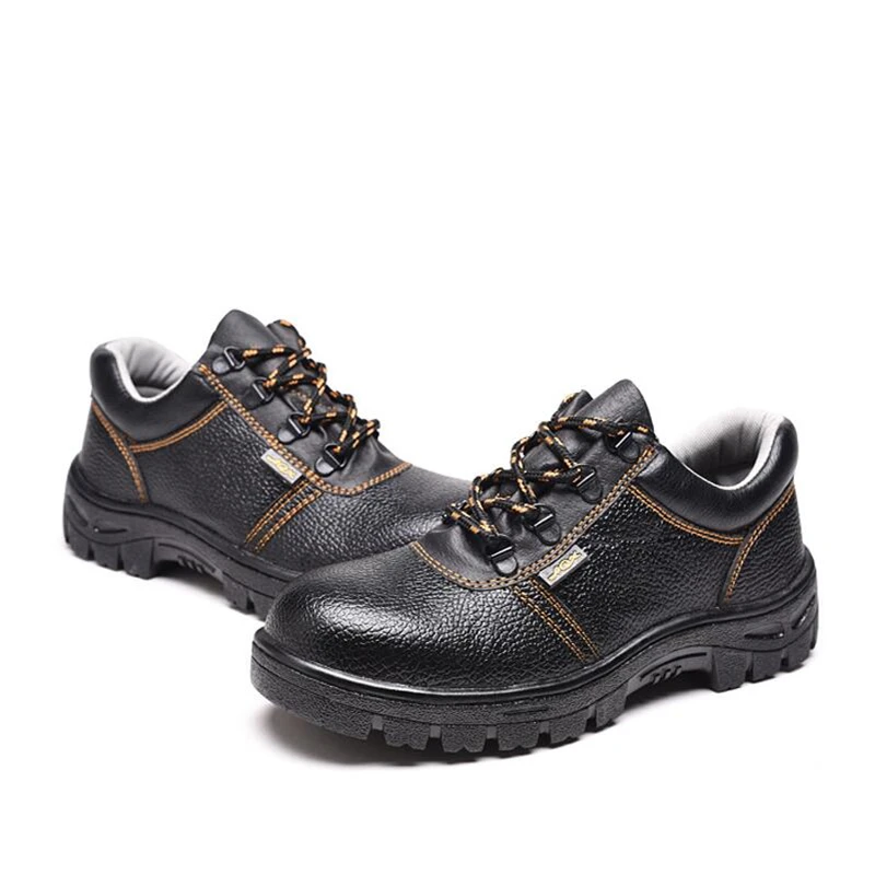 

Size 47 Black Steel Soles Steel Toe Boots Man Leather Safety Boots Indestructible Working Shoes for Men Fashion Work Boots