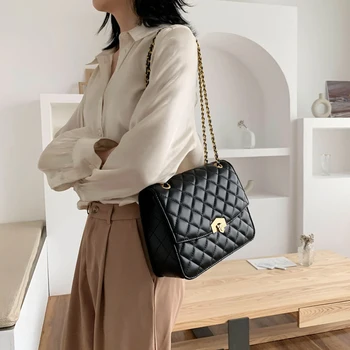 

bags for women 2020 bolso muje Fashion Gingham PU leather shoulder bag sac a main femme crossbody bags for women bolsa feminina