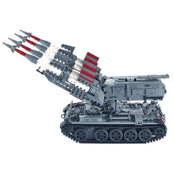 

1753Pcs DIY Small Particle Military Series Building Block Model Puzzle Assemble Toy SA-3 Missile + T5 Tank