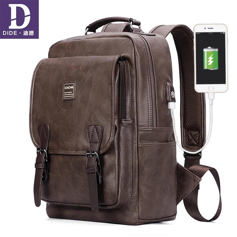 DIDE модный рюкзак для ноутбука с usb зарядкой школьный мальчиков подростков