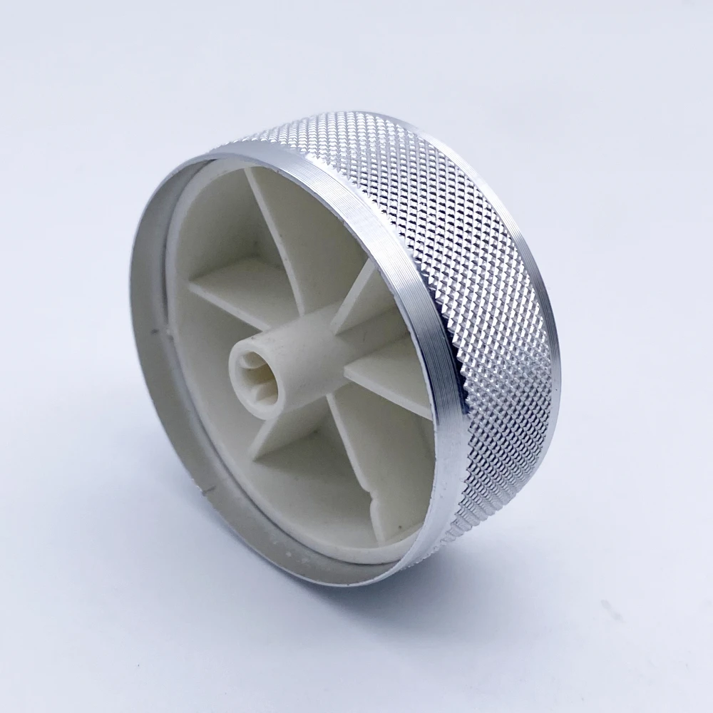 Aluminum Alloy Potentiometer Encoder Volume Control Audio Knob Cap 48*19mm for 6mm Shaft Hole Knob (Knurled Shaft Dia/D-axis) potentiometer knob cap aluminum knob rotary encoder knob