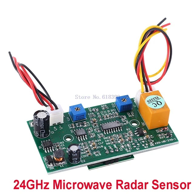 

A7-- 24GHz Microwave Radar Sensor Module Delay Time Sensing Distance Adjustable 24.125GHz