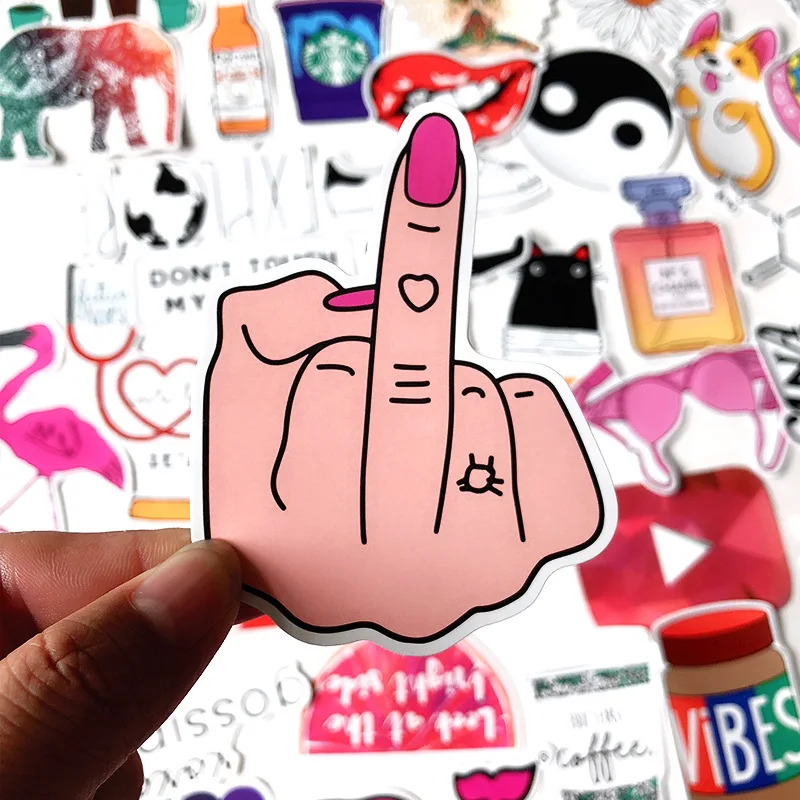 

50 pcs Mixed Cartoon Toy Stickers for Car Styling Bike Motorcycle Phone Laptop Travel Luggage Cool Funny Sticker Bomb JDM Decals