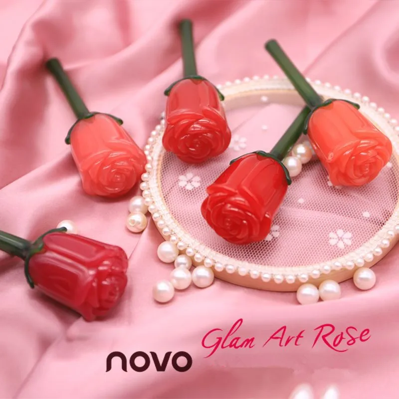 NOVO Rose Лепесток Форма матирующий, увлажняющий глазурь для губ окрашенные жидкость для губ